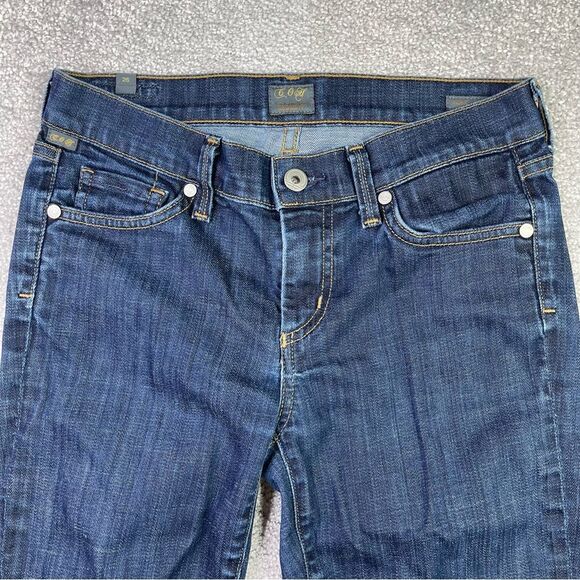 Citizens of Humanity Amber Jeans Women’s 26 Blue Bootcut Low Rise Dark Denim - Picture 2 of 15